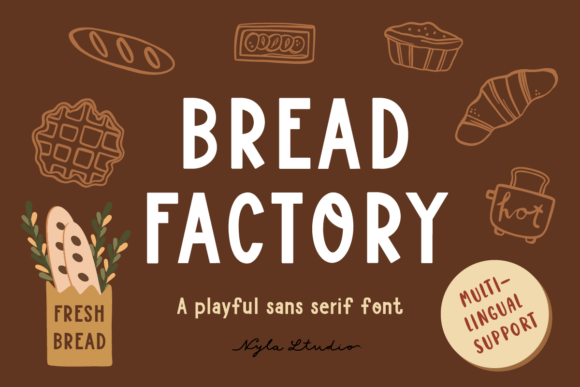 Bread Factory: A Playful Sans Serif Font for Modern Editorial Design