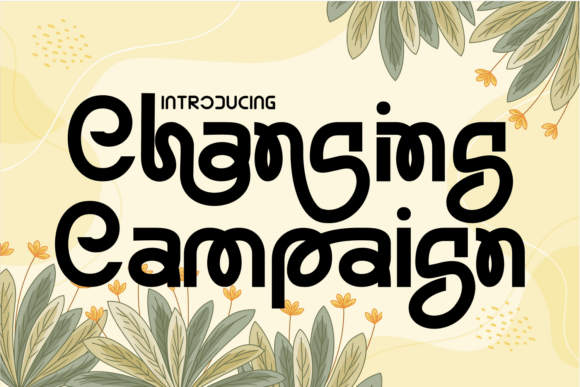 Changing Campaign Font: A Playful Touch for Editorial Design