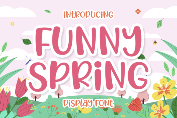 Funny Spring: A Playful Display Font for Editorial Design and Digital Publishing