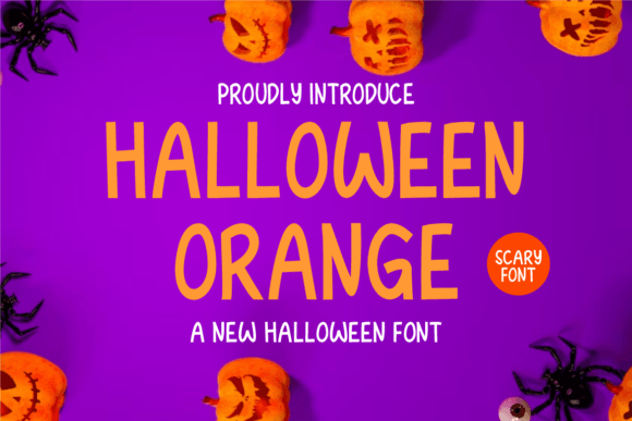 Halloween Orange: A Seasonal Script Font for Campaign Designers