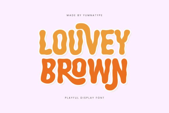 Louvey Brown: A Bold Display Font for Crafters and Product Designers
