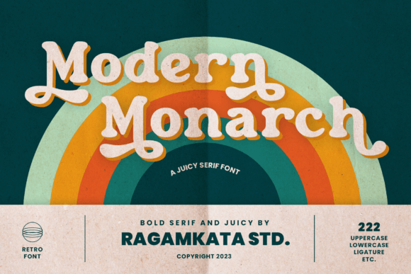 Modern Monarch: A Bold Serif Font for Elegant Editorial Design