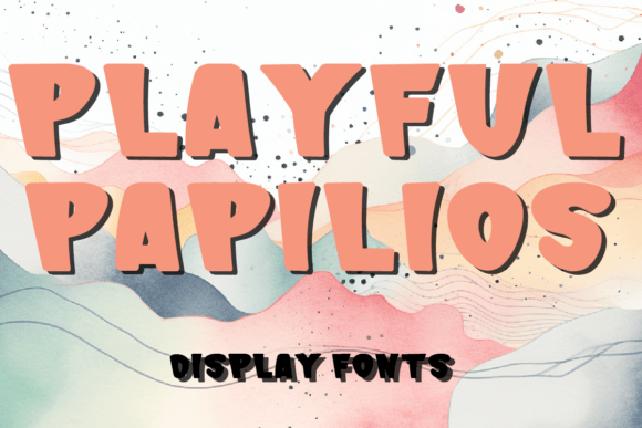 Playful Papilios: A Charming Display Font for Editorial Design