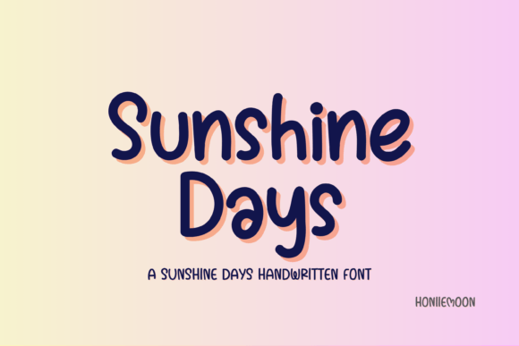 Sunshine Days: A Handwritten Font That Elevates Digital Marketing Visuals