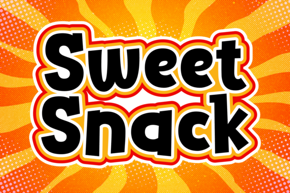 Sweet Snack: A Playful Yet Polished Display Font for Editorial Design