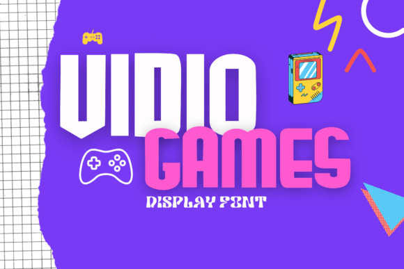 Video Games Font: A Display Typeface for Bold Campaign Graphics